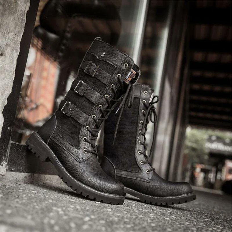 Rupertbrook47's tweet photo. Top On Sale Product Recommendations!;New Fashion Mens Motorcycle Boots Leather Boots Male Footwear Cowboy Casual Shoes Men Military Tactical Boots Gothic Punk Boots;Original price: PKR 14334.18;Now price: PKR 10177.97;Click&amp;Buy: https://t.co/YasbG7A0R1 https://t.co/dFKvl5L0ZM