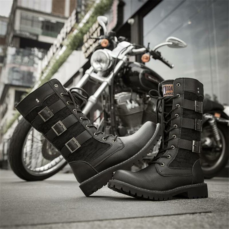 Rupertbrook47's tweet photo. Top On Sale Product Recommendations!;New Fashion Mens Motorcycle Boots Leather Boots Male Footwear Cowboy Casual Shoes Men Military Tactical Boots Gothic Punk Boots;Original price: PKR 14334.18;Now price: PKR 10177.97;Click&amp;Buy: https://t.co/YasbG7A0R1 https://t.co/dFKvl5L0ZM