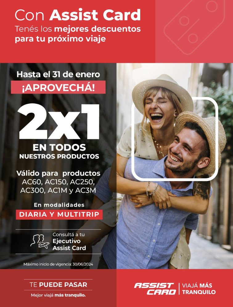 harrylpg's tweet image. 🟢Promo Assist Card 2 x 1 
🔸Últimos 3 dias, hasta el 31 de Enero.
🔸La anual para 2, con cobertura de usd 300mil queda a una muy buena tarifa. 

🔶3 cuotas sin interes con tarjeta de credito

🟢O tengo un 10% de descuento con transferencia bancaria a través de mi agencia.…