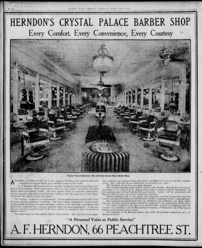 thagvsn's tweet photo. Alonzo Herndon, barber/entrepreneur opened his own shop in Atlanta called the Crystal Palace &amp; founded the Atlanta Life Insurance Company, one of the most successful black-owned insurance businesses in the nation. Atlanta’s wealthiest black citizen at his time of death. https://t.co/GWsnuRH9Cf