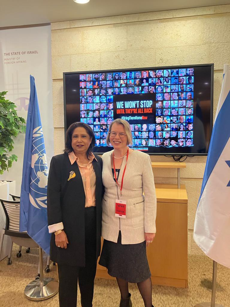 Ruth Halperin-Kaddari (@kaddariruth) on Twitter photo Pramila Patten, commenced her visit to #Israel in her capacity as the <a href="/endrapeinwar/">UN Against Sexual Violence in Conflict</a> .
The significance of Permila's visit cannot be overstated as it aims to investigate the sexual crimes committed by #Hamas on October 7 and advocate for justice on behalf of the victims. Pramila Patten, commenced her visit to #Israel in her capacity as the <a href="/endrapeinwar/">UN Against Sexual Violence in Conflict</a> .
The significance of Permila's visit cannot be overstated as it aims to investigate the sexual crimes committed by #Hamas on October 7 and advocate for justice on behalf of the victims.