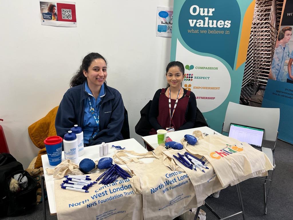 Clinical Education representing @CNWLPeople @CNWLNHS at @_BNUni careers event today.