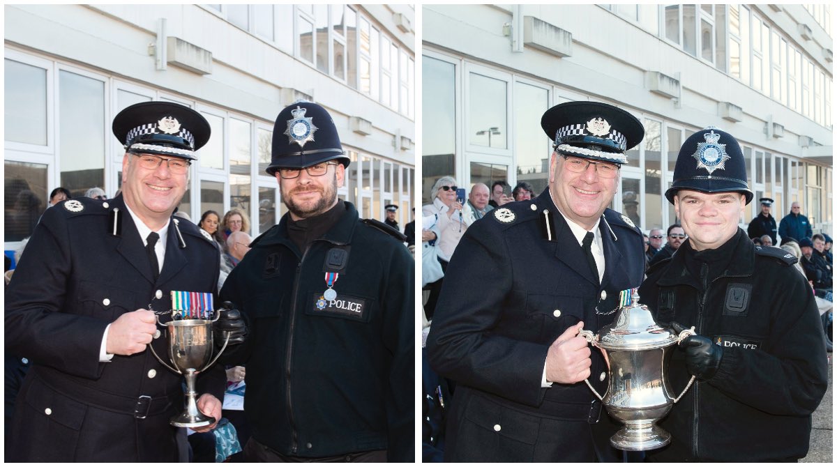 During Friday’s Pass Out Parade for New Recruits Course 03/23, PC Perrin was presented the Endeavour Cup, whilst PC Hilton received the Academic Achievement Award. Well done to you both 👏🏆 #TopOfTheClass #AboveAndBeyond #MondayMotivaton