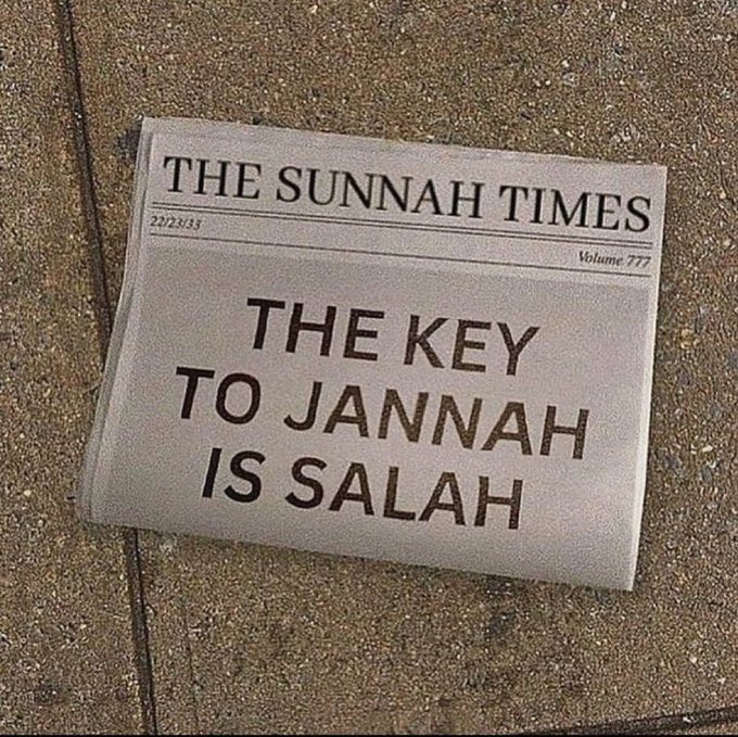 Salah is the key 🙏🏾🙏🏾