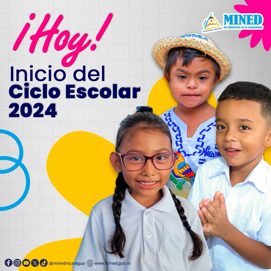 #26Enero // Hoy inicia el ciclo escolar 2024. #Nicaragua