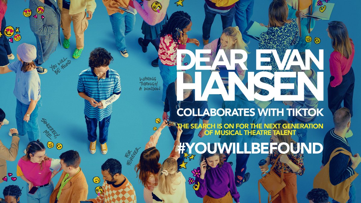 MusicalTheatreR's tweet image. #DearEvanHansen has collaborated with #TikTok in the search for performers to join the UK tour

Those interested can upload a video singing any number with the hashtag #YouWillBeFound. Applications are accepted for 2 weeks from today. Visit evanontour.com/tiktok @dehuktour