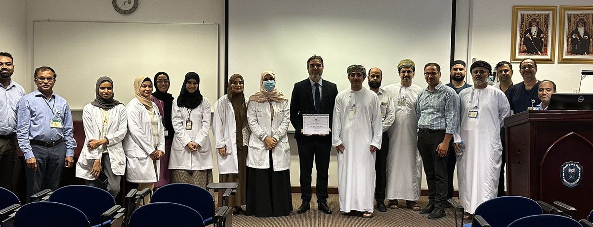 OLAE_Oman's tweet photo. الرابطة العمانية للصرع بالتعاون مع قسم الأطفال بمستشفى الجامعة، نظمت محاضرة علمية واستضافت الدكتور كريسيان كانيلانو من دولة تشيلي، وهو طبيب جراح متخصص ف جراحة المخ والأعصاب للأطفال وجراحة صرع الاطفال… تطرق الدكتور خلال لقاءه عن تجربته في  تأسيس خدمة جراحة الصرع في بلده. https://t.co/c4fxrQl8ZW