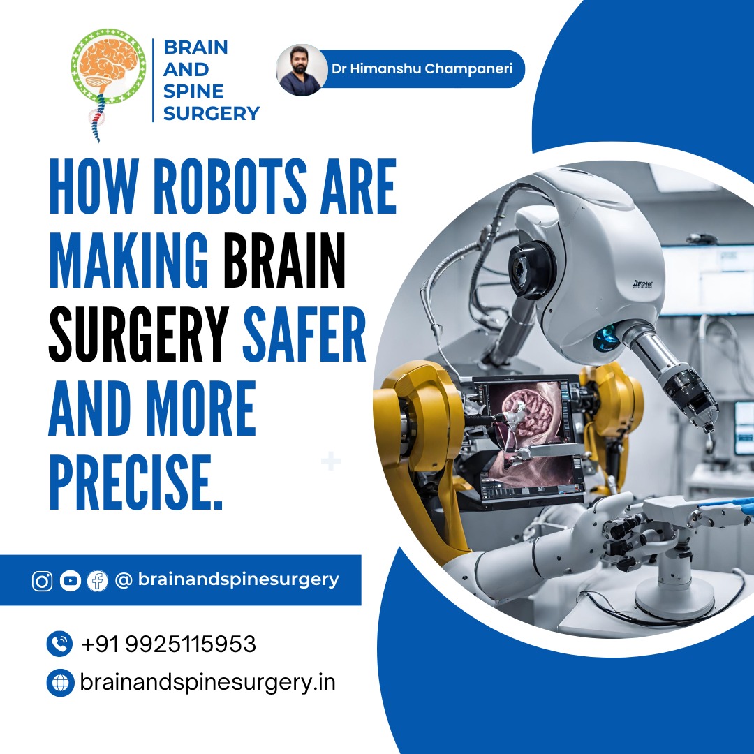 drhimanshuch's tweet photo. As the field of neurosurgery continues to advance, the use of robotics has become increasingly important.

Robotics in neurosurgery allows for greater precision and accuracy, as well as improved outcomes for patients.

#surgeryforbraintumor #radiationtherapy #chemotherapy https://t.co/B6fRQNUCR7