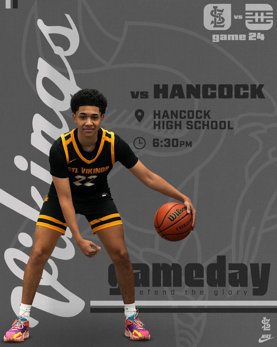 stlvikinghoops's tweet photo. #GameDay🔥 

⚫️🟡 13-10
🆚 - Hancock
🕢 - 6:30pm
📍 - Hancock 
👊🏽- Non-Conference 

#WeComing⚫️🟡 https://t.co/7SaVm6vgfZ