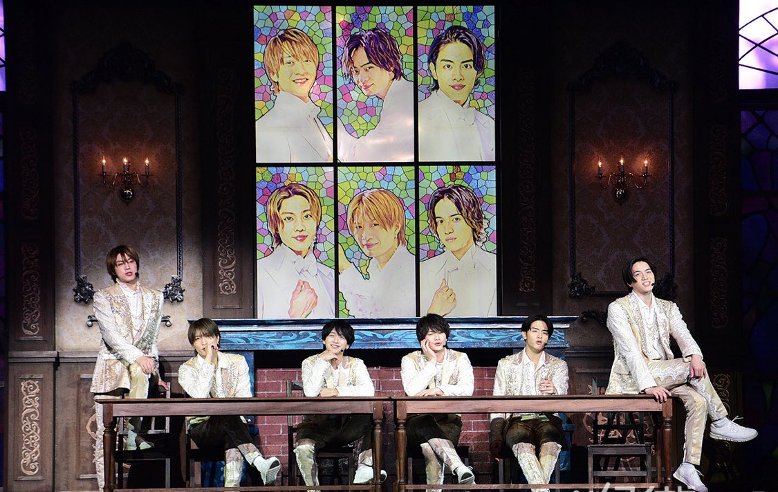 hey__hey__hoo's tweet photo. ﾁﾞｬﾇｨｰｽﾞに限らず、様々な物事の歴史や歩みを大切に守り受け継ごうとする姿勢の大昇が大好きなので、今回のステンドグラス演出は大昇考案だったと聞いて特大笑顔でお神輿担ぎました。 https://t.co/TH7bYWolwB