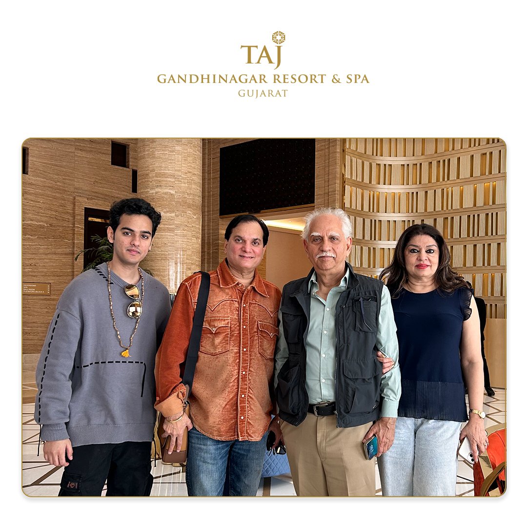 Grateful to host the renowned personalities, Your presence elevates our ambiance.

#stay #flimfare #Tajgandhinagar #LuxuryEscape #EleganceDefined #gujarat #GujaratTourism