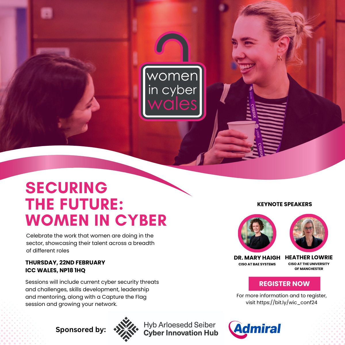 Securing the Future: #WomeninCyber - 22 February This event will celebrate the work that women are doing in the sector, showcasing their talent across a breadth of different roles and demonstrating the importance of an inclusive workforce. Find out more: eventbrite.co.uk/e/securing-the…