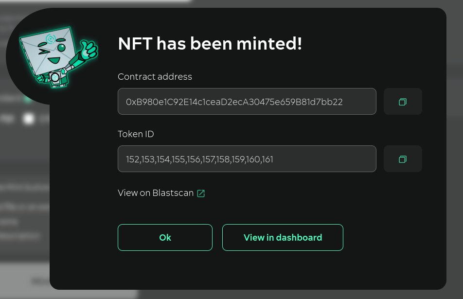 #NFT #mint in #BLAST_L2 

app.envelop.is/mintnew