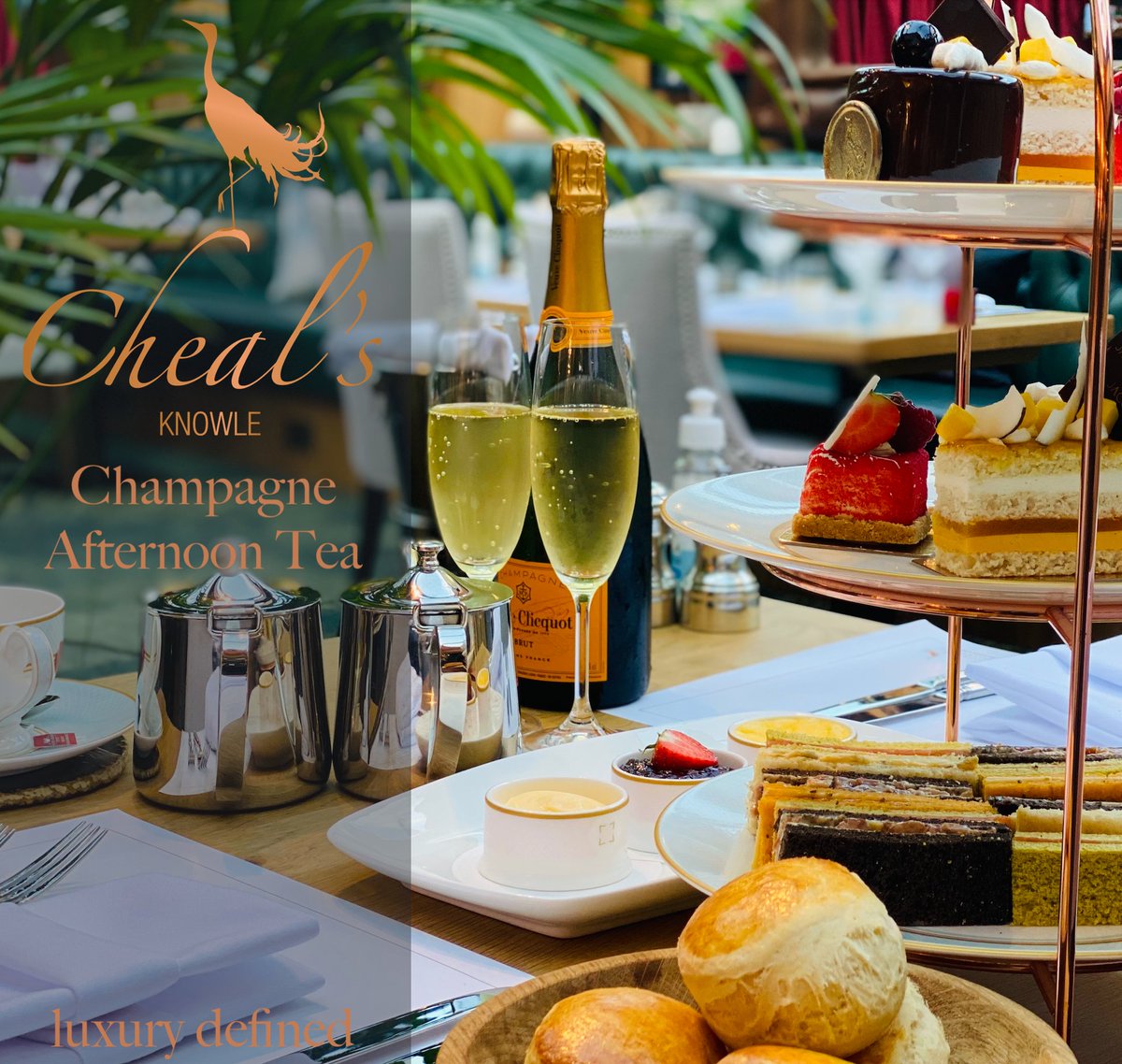 Chealsofknowle's tweet photo. Celebrate the finest British tradition of Afternoon Tea at #chealsofknowle. Three divine courses of finely cut sandwiches, scrumptious freshly baked scones and delicious cakes. A delightful way to spend a lazy afternoon with friends and family. https://t.co/R0fHx5o2wU https://t.co/FpYK4oEa7w