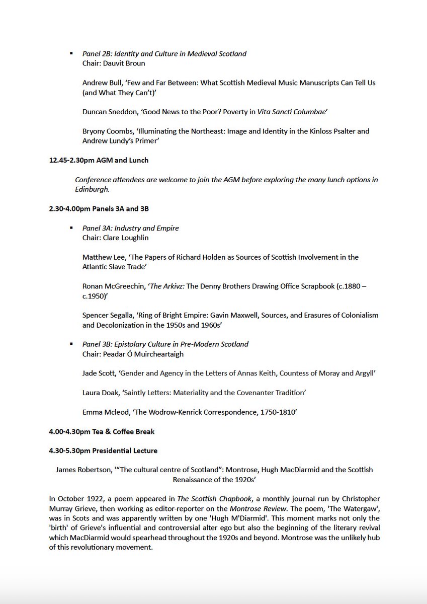 kmschultz24's tweet image. 🗓️Save the date for the @ScottishHistSoc conference  (16 March in Edinburgh). What an incredible line-up of speakers and papers! Registration details to follow soon.