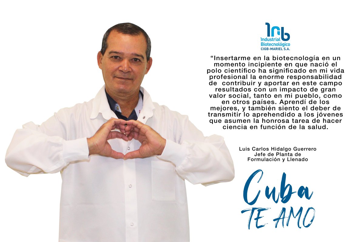 #CubaEsCiencia #EstaEsLaRevolución #OrgulloCIGB #CubaTeAmo #CienciaDeCompromiso