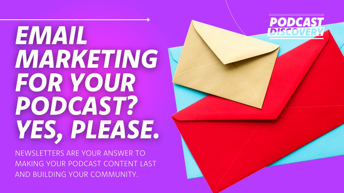Are you looking to take your show to the next level? Maybe it's time to consider ✨ email marketing ✨ Read the full blog now 🔗 podcastdiscovery.com/2024/01/29/the…
