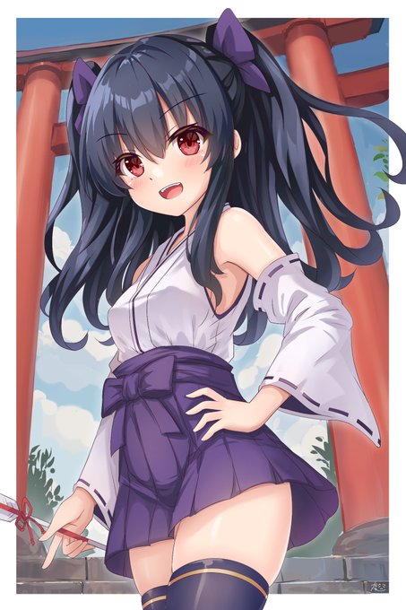 巫女ゆにちゃん #ネプテューヌ 