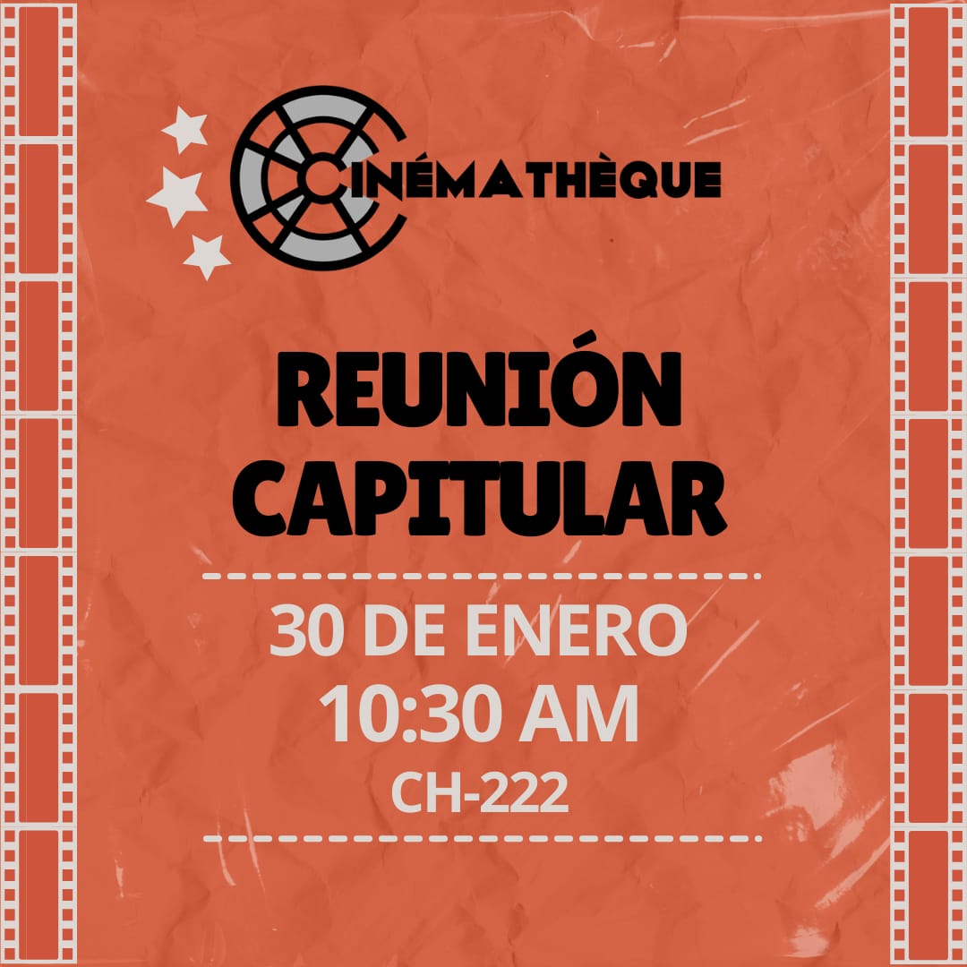 cinemathequerum's tweet photo. Buenas gente! 

nuestra primera reunión se dará mañana 30 de Enero en hora universal! Les esperamos!!!  

📽🎬🎞 https://t.co/rI0bFkKyQ9