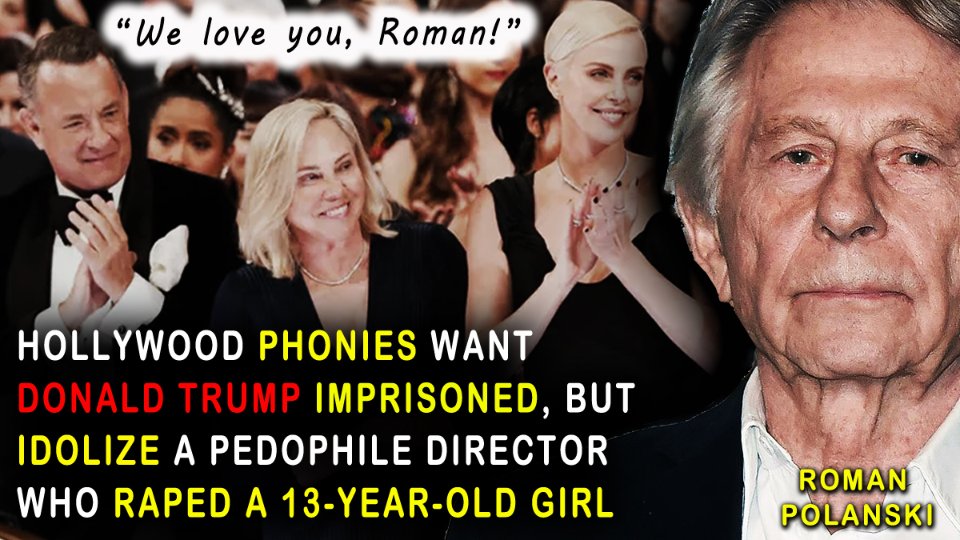#Celebrities who call for #DonaldTrump's IMPRISONMENT finally explain how they can applaud director #RomanPolanski, who #raped a 13-year-old girl!
'Roman carries SOME 'controversy,'' says Rai Cinema’s CEO Paolo Del Brocco, 'but we are interested in his ARTISTIC SIDE.'
#Hypocrites