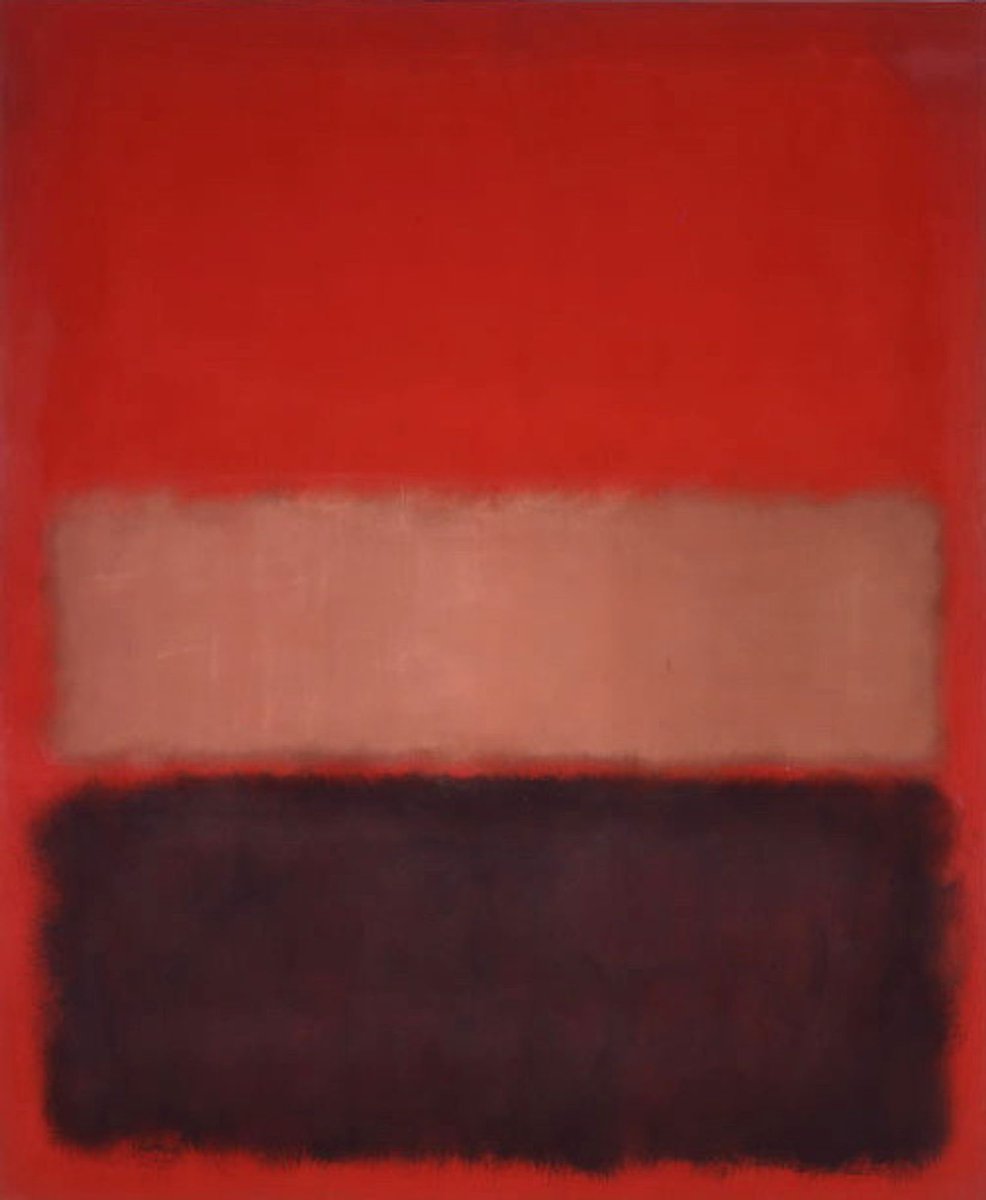Ars longa…
(sweet,if you can,new week)
Rothko💓

No. 46 (Black, Ochre, Red Over Red), 1957 #colorfieldpainting #markrothko