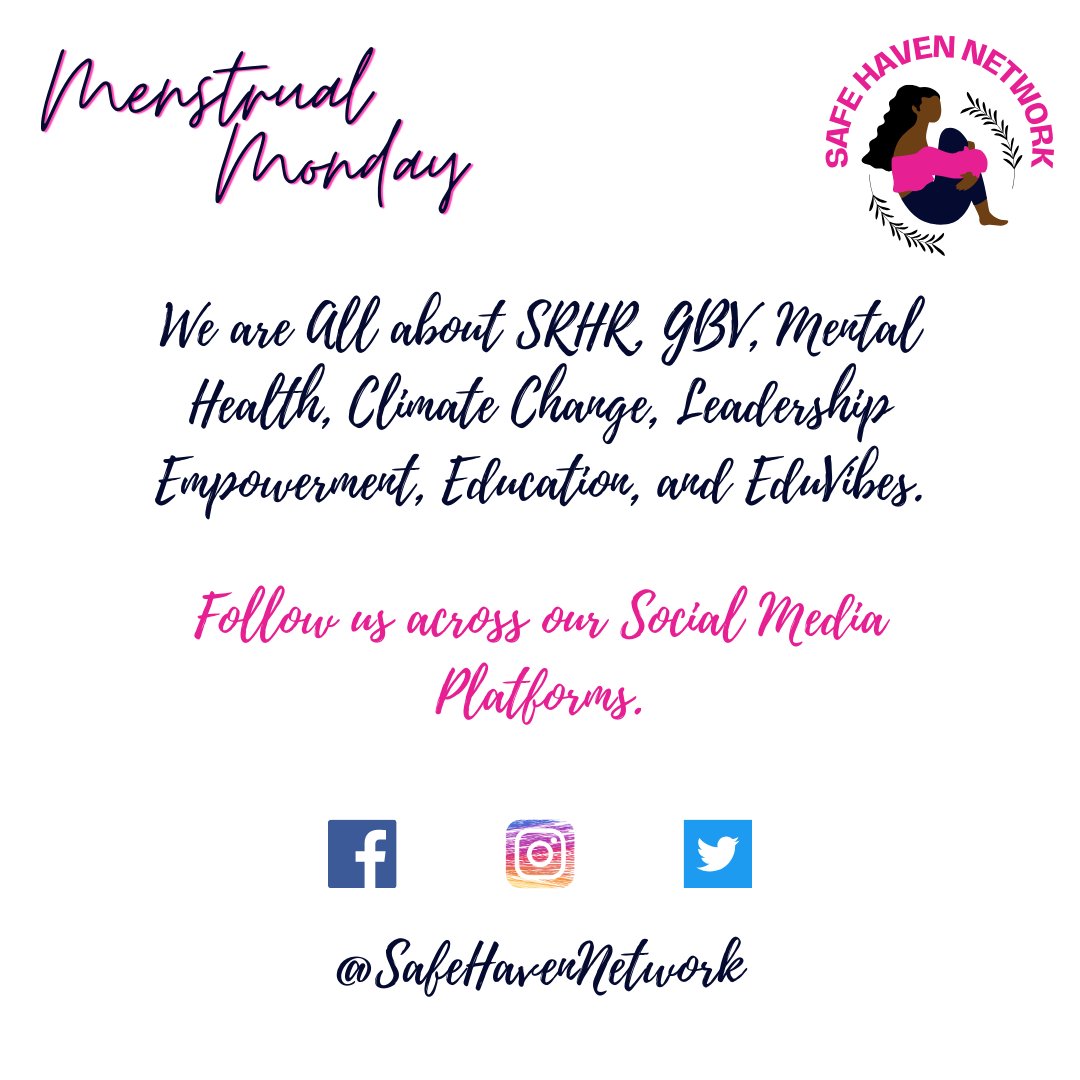 SafeHavenNetwrk's tweet photo. Share your #Menstrualtips with us, we'd love to hear from you💧#MenstrualHygiene #Period #SafeHavenNetwork #EquityBankFraud #Kairo
Babu Owino| Airbnbs| Khalwale| USD 5000| Muthoni| Nyakundi| Megan| Nicki https://t.co/uFJ75t8wFr