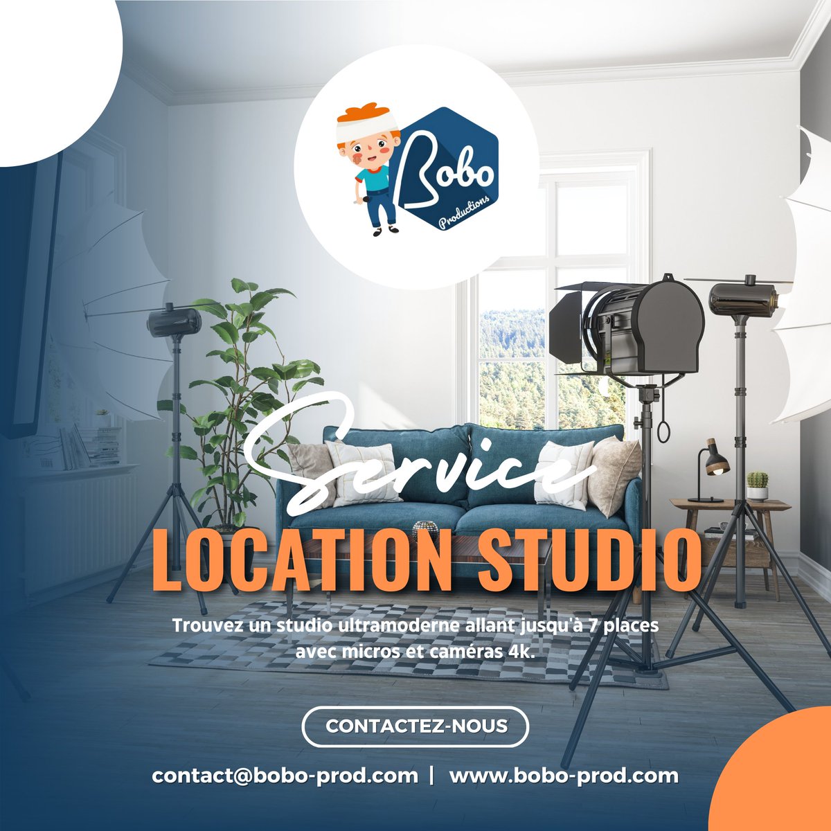 bobo_prod's tweet photo. #Locationstudio
@bobo_prod met à votre disposition un studio ultramoderne allant jusqu’à 7 places avec micros et caméras 4K. Des écrans personnalisables vous permettent également de créer votre propre ambiance. Infos au contact@bobo-prod.com ou https://t.co/k5RPjDS0Ed. https://t.co/zGI39UZfhy