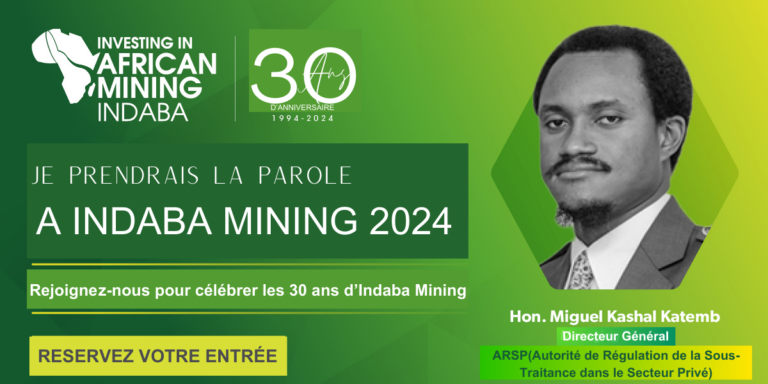 ArspRdc's tweet photo. Le DG de l'ARSP, l'Honorable @Miguelkashal prendra la parole au Forum Minier "Investing in African Mining Indaba" qui se tiendra à Cape Town du 5 au 8 Février 2024.
_Rejoignez l'ARSP à ce grand évènement pour célébrer les 30 ans d'Indaba Mining.
#arsp #indabamining #RDCongo https://t.co/zy56ConTv0