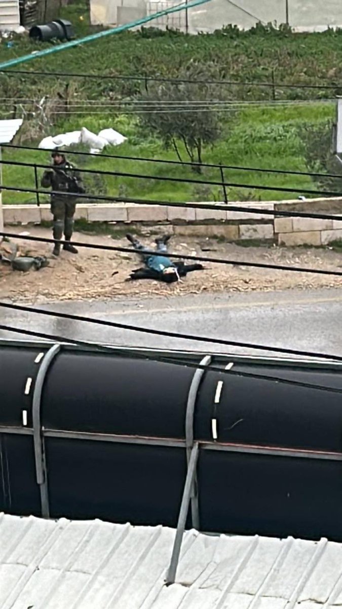 MyLordBebo's tweet photo. 🇵🇸🇮🇱‼️🚨 Israeli army shoots a student near Taquo east south Bethlehem a short while ago.

They also prevented Palestinian ambulances from assisting him until he died. https://t.co/4lEPYAxroI
