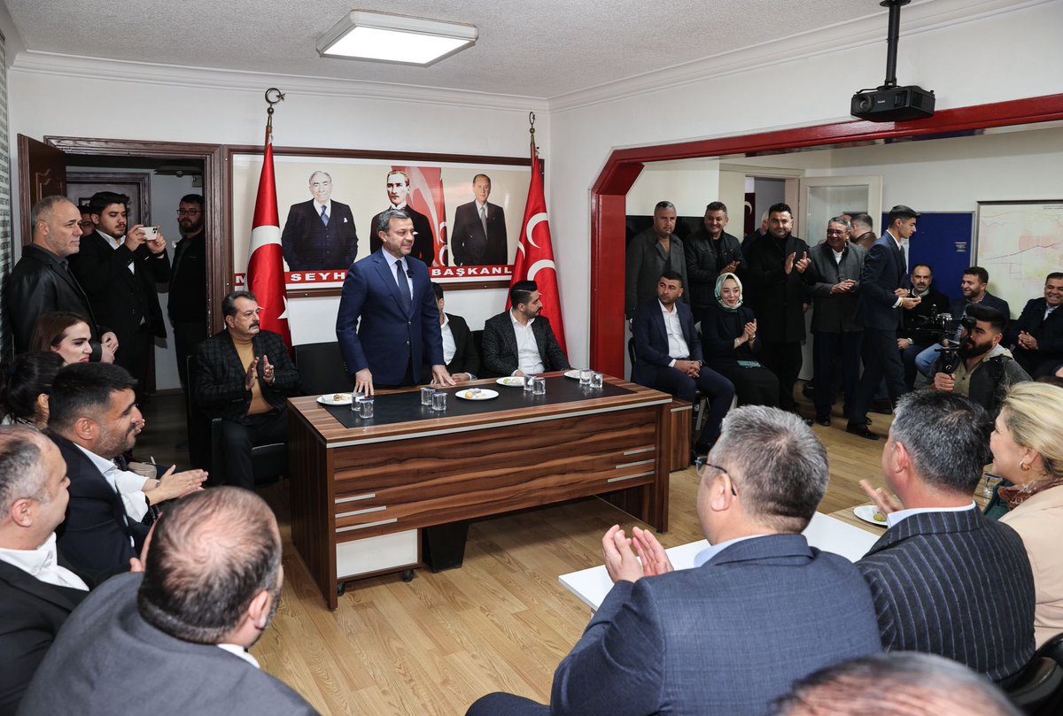 fmkocaispir's tweet photo. MHP Seyhan İlçe Başkanımız Hamit Çetin ve kıymetli teşkilat üyelerimize ziyarette bulunduk. 
Adana’mızı hizmetle, icraatla, gönül belediyeciliğiyle buluşturmak için çalışmalarımızı sürdürüyoruz. https://t.co/DSSf4wHsuD