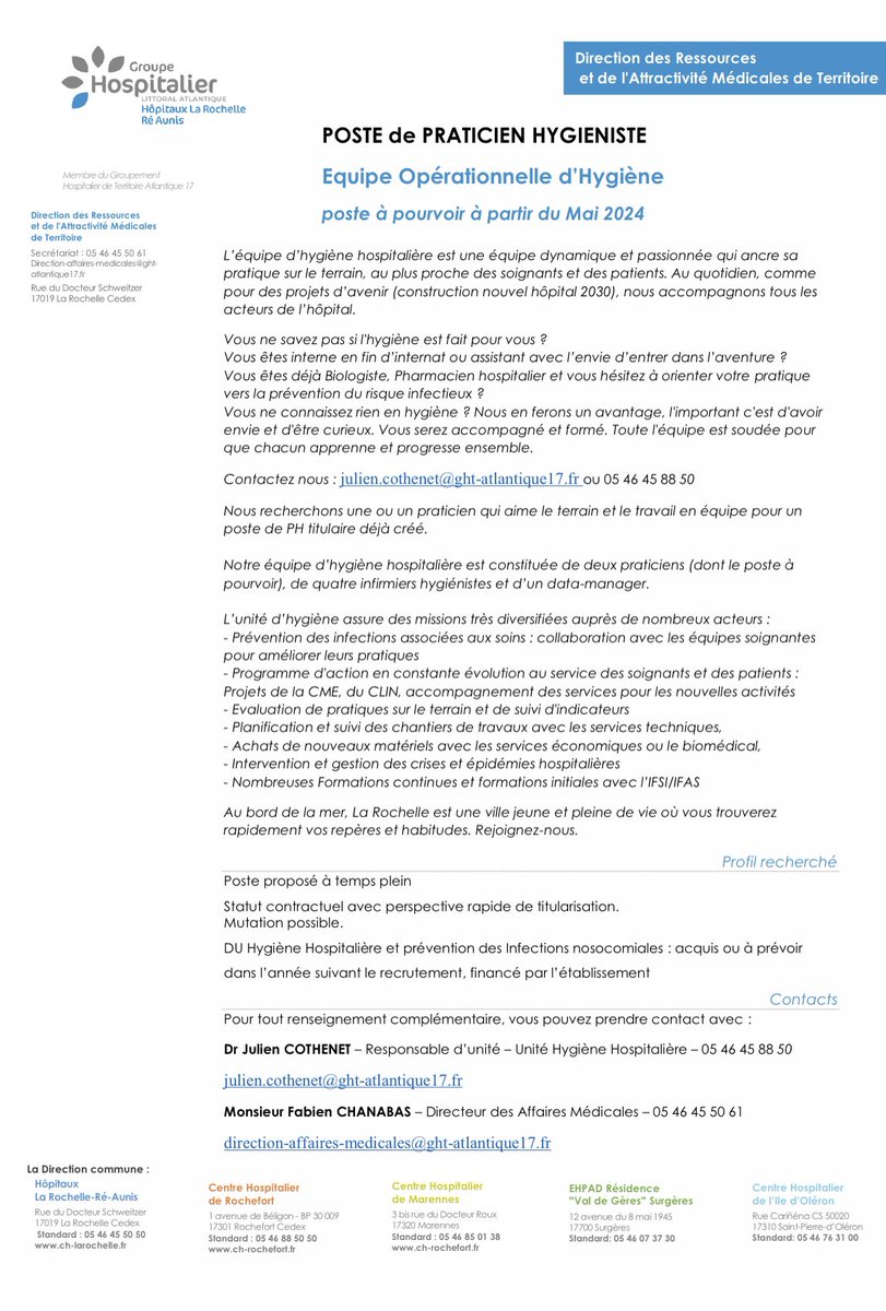 chblancher's tweet photo. Les DM sont ouverts
RT appréciés
A diffuser largement SVP
@fnsip_bm @synprefh @SNPHPU @SFPCOfficiel @HuonJeff @gbinson https://t.co/IIlRuNVsAC