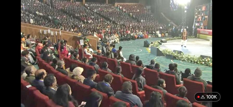 DrTamilisai4BJP's tweet photo. Virtually attended the  #ParikshaPeCharcha2024 Program in Live telecast at Kamban Kalaiarangam,#Puducherry alongside Hon'ble Chief Minister Shri.N.Rangasamy,Hon'ble Speaker Shri.@embalamrselvam,Hon'ble Education Minister Shri.@ANamassivayam,Hon'ble Deputy Speaker Shri.Rajavelu,
Students from Various Schools & Other Dignitaries.

Hon'ble  @PMOIndia Shri.@narendramodi ji Interacted with students, teachers & parents on exams #ParikshaPeCharcha,encouraged students to compete with themselves,urged teachers to inspire & empower, & parents not to pressurise the children.

Thank visionary zeal of Hon'ble @PMOIndia that led to major changes in Education sector through #NEP2020 & for initiating #ParikshaPeCharcha that inspires students to take up challenges.

#NEP2020 stresses students practical knowledge & aims to set up instns at par with global standards.
#PPC2024