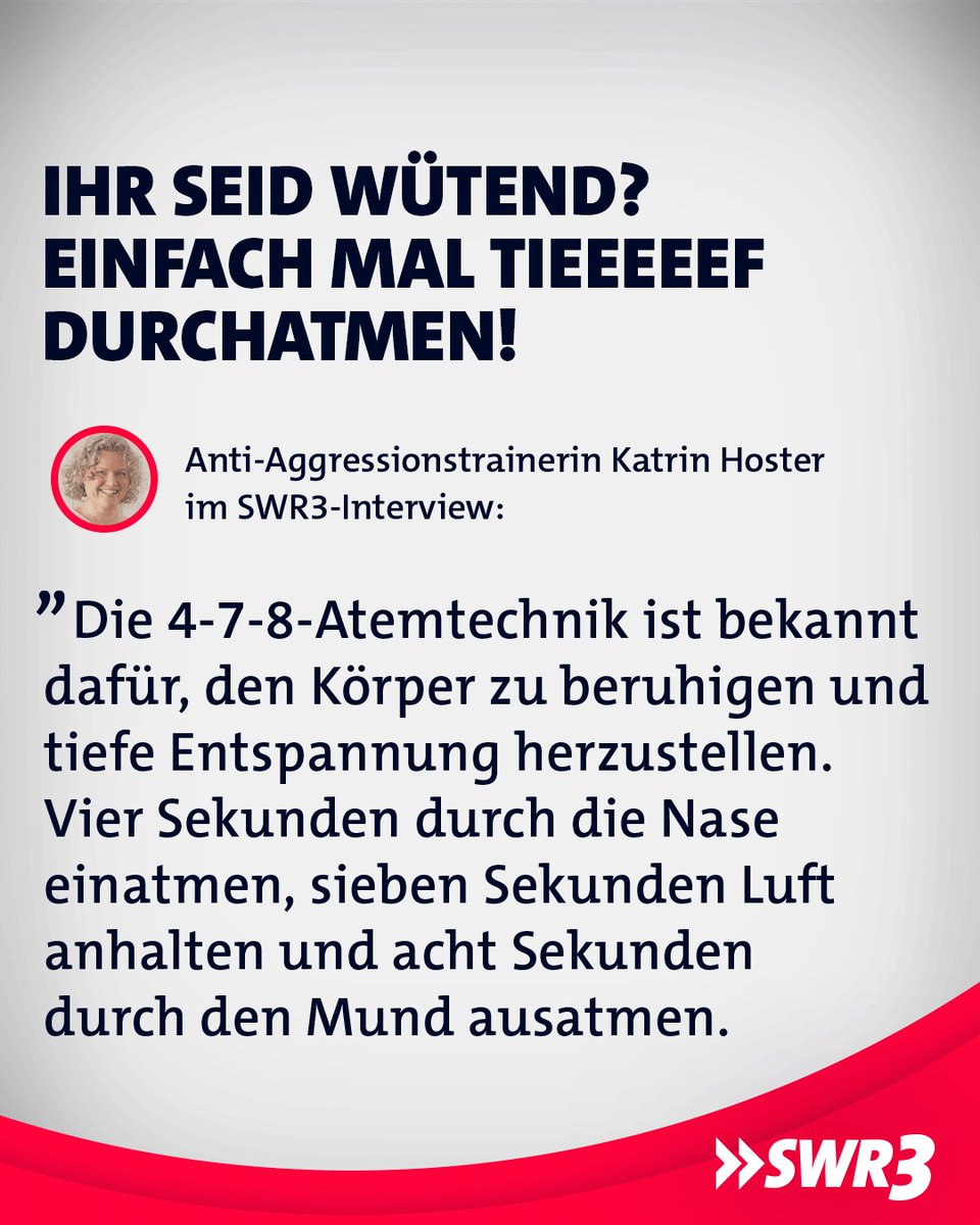swr3's tweet image. Der große Vorteil bei diesem Tipp: Man kann ihn überall und unbemerkt anwenden. 😎 Was macht ihr, wenn ihr mal #Wut loswerden müsst?