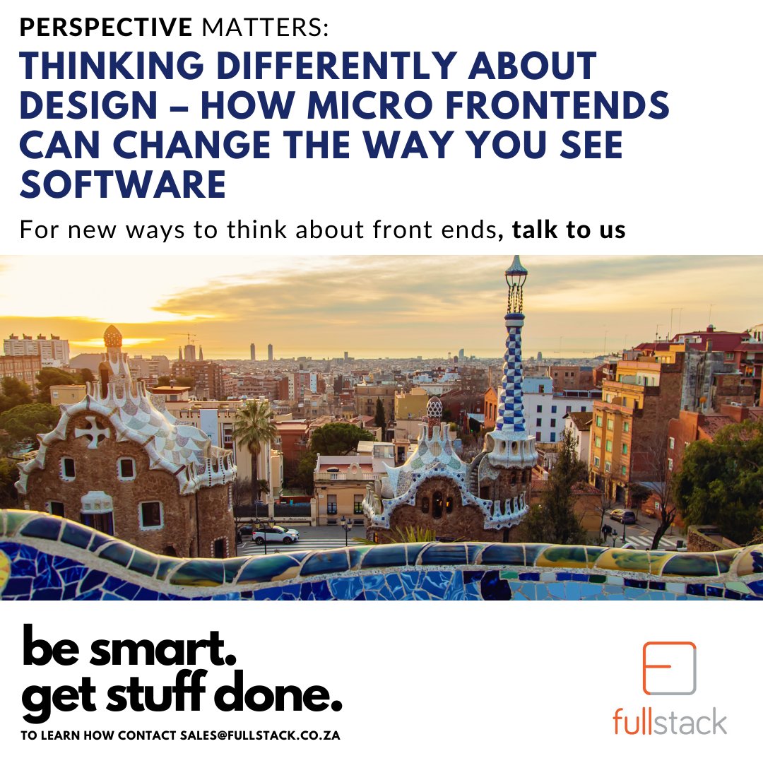 wearefullstack's tweet photo. https://t.co/GbV0ktthqy - Mokake Letsie takes you through how microfront ends can change the way you think about your software. Chat to sales@fullstack.co.za if you'd like to learn more. https://t.co/EbtFaSugn9