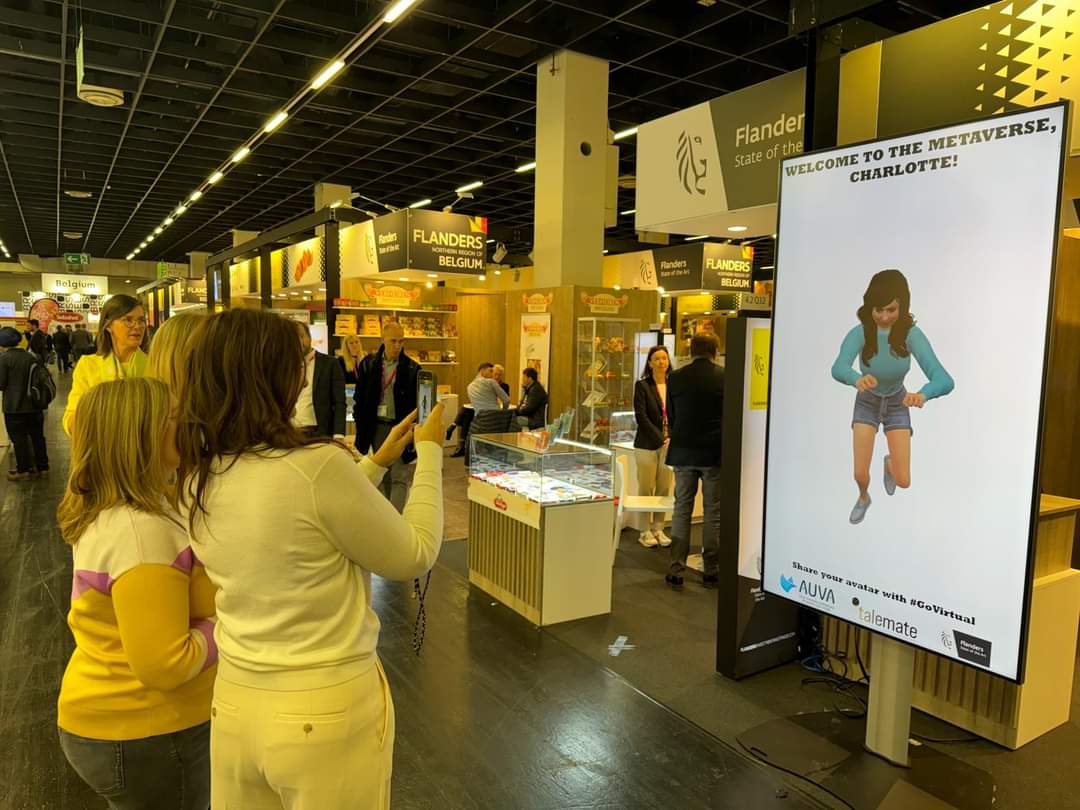 Present at #ISM2024 , with @InvestFlanders,  to once again provide people access to our #GoVirtual Metaverse 🙌! Every visitor can scan themselves and receive a fully personalized avatar to explore the virtual world.
.
#metaverse #virtualworld #software #zbos #platform #nocode