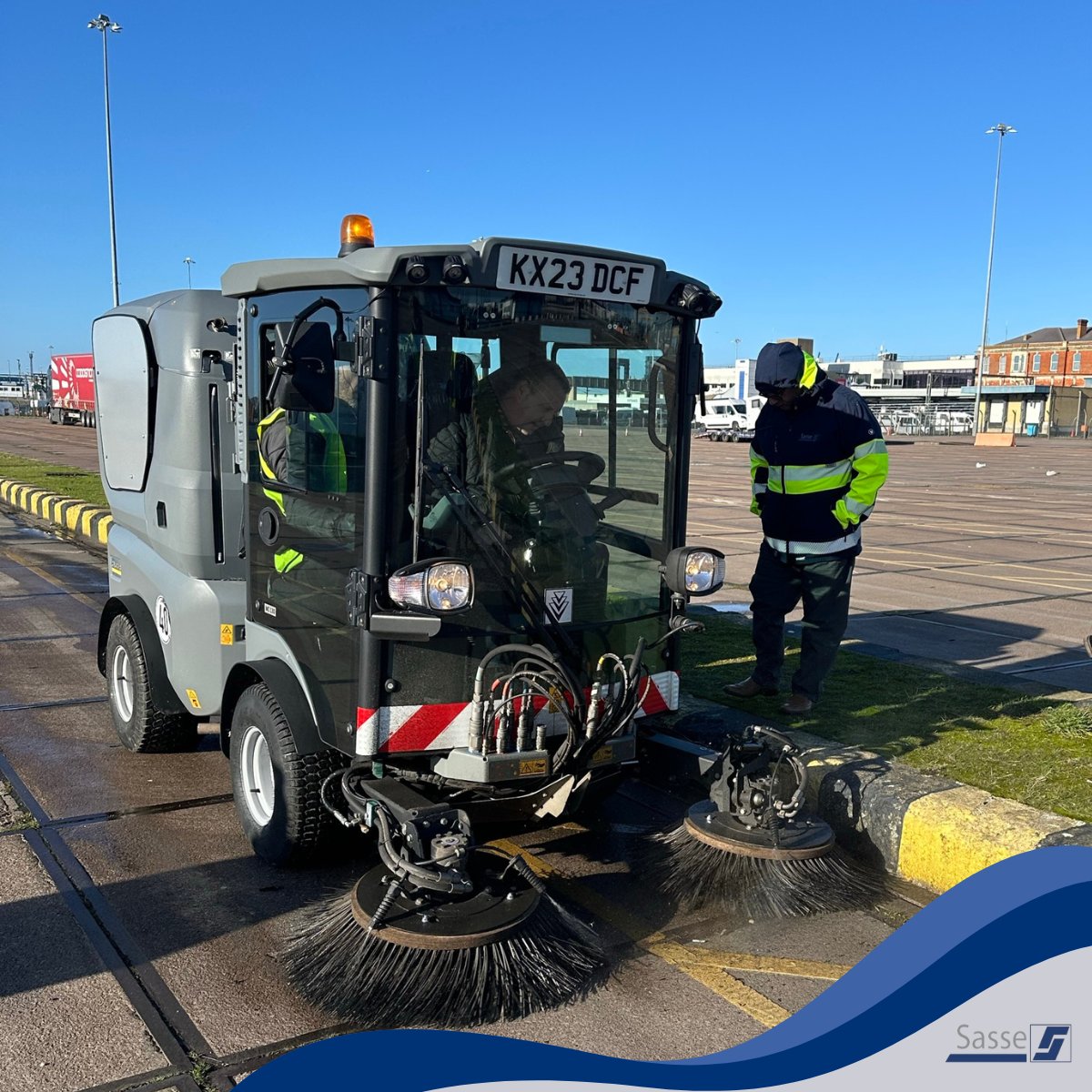 SasseGroupUK's tweet photo. We are proud to say have recently been re awarded our contract with Hutchison Ports where we have the responsibility of maintaining the grounds work at Harwich port. 

To provide the best possible services to our customers and we have invested in some of the latest technology. https://t.co/OMLNjRkP4a