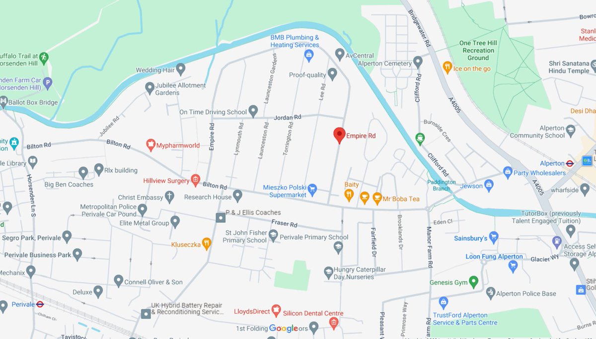 Four fire engines and around 25 firefighters are currently tackling a fire on Empire Road in #Perivale. More information to follow.