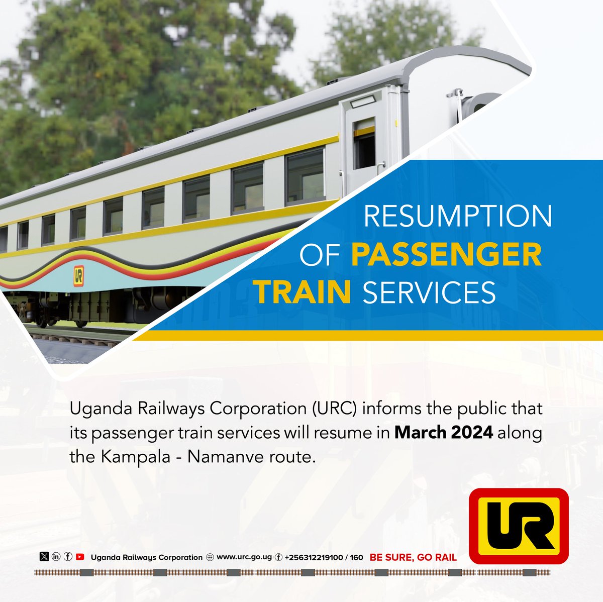 RailwaysUganda's tweet photo. 📌 coming back bigger and better. Happy New Year to you all. https://t.co/KD7fIFdt8d