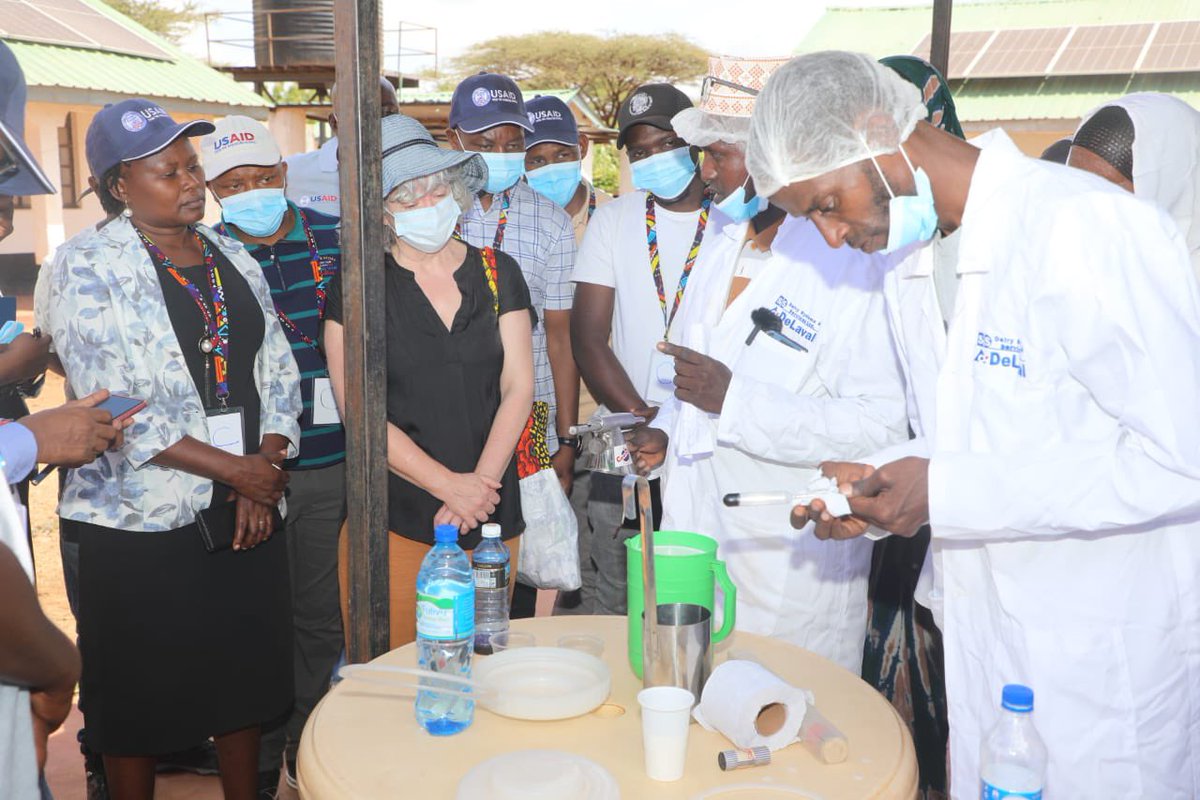 Since 2017, <a href="/USAIDKenya/">USAID Kenya</a> has been collaborating with county governments in northern Kenya, bolstering +2,600 diverse businesses. In 2023, Isiolo County launched a cold storage plant at Walqabana Camel Milk Cooperative, made possible through <a href="/USAID/">USAID</a> funding. #InclusiveEconomicGrowth