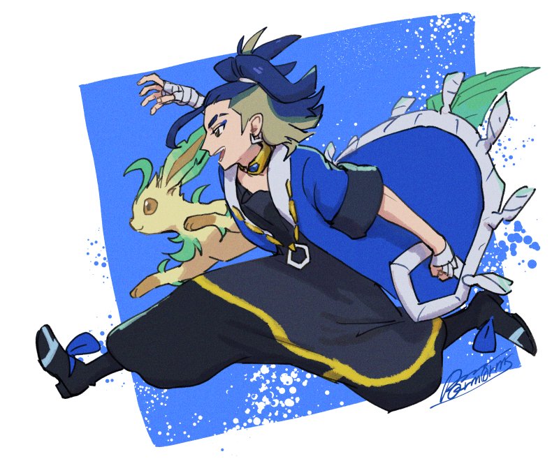 セキ(ポケモン) ,リーフィア 「セキ詰め 」|🍁𝓡𝓶🍁Skeb/依頼お仕事募集中のイラスト