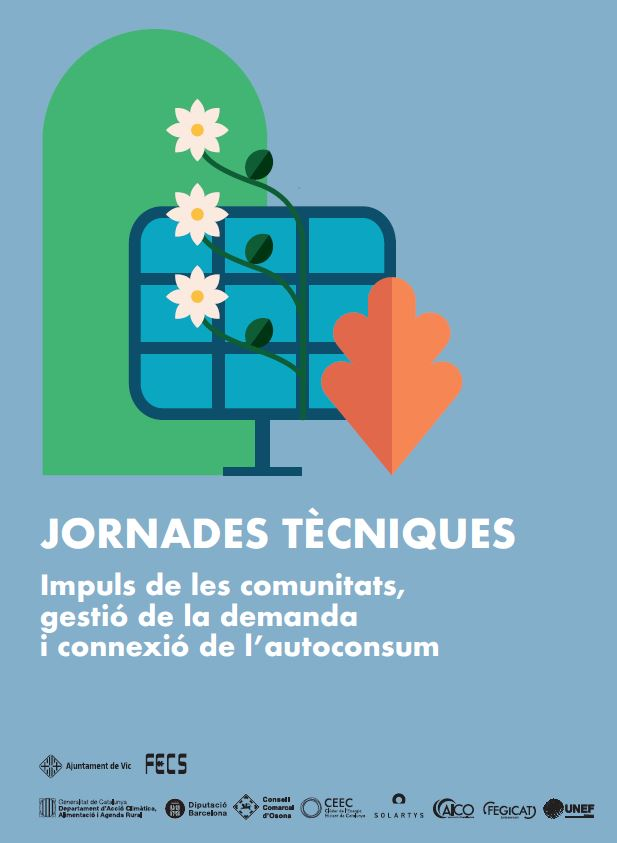 El 15 de febrer participarem en la @fecsvic dins de les jornades tècniques d'impuls de les comunitats, gestió de la demanda i connexió de l'autoconsum. Activitat gratuïta, sense inscripció prèvia