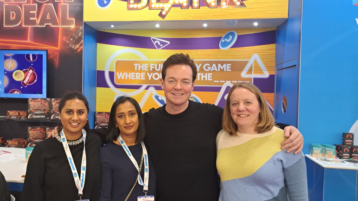 Whilst the Playroom team were out and about <a href="/toyfairuk/">Toy Fair</a> they were lucky enough to meet presenter <a href="/StephenMulhern/">Stephen Mulhern</a> and <a href="/TheShaunWallace/">Shaun Wallace - The Dark Destroyer - the Chase</a> from <a href="/ITVChase/">The Chase</a>.

Who will be next?👀 #LondonToyFair #AISBuyingGroup #ThriveIndependently