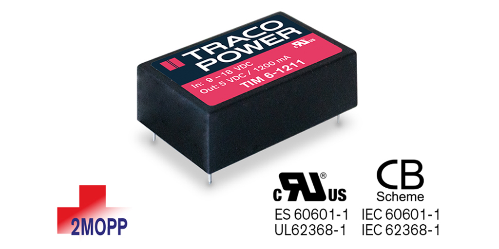 TIM 6 series – 6 Watt medical DC/DC converter  |  More info at: international.electronica-azi.ro/tim-6-series-6…