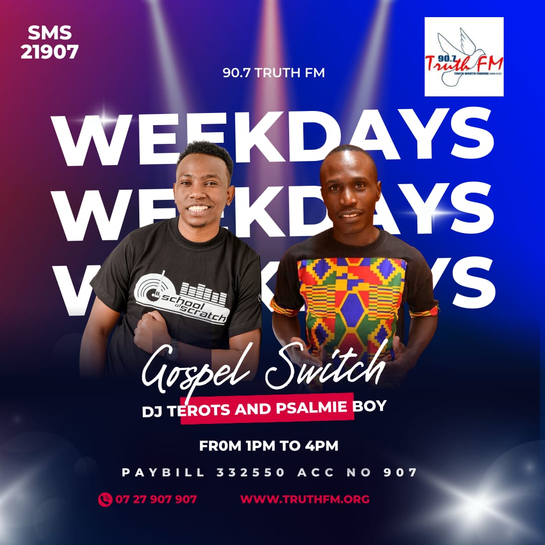 Truthfmkenya's tweet photo. Good afternoon,The Duo @Djterots and @psalmieboy254 is back again on Gospel Switch, Your Afternoon Experience will never be the same again. Ulijifunza nini Church jana kwa Service?. #FreeStyleMonday
Call/ Whatsapp - 0727907907
Stream Live On: https://t.co/JbtJPZ0DZ4 https://t.co/xyFTadhtuw