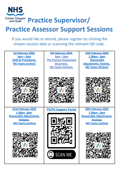 Calling all PA/PS staff, support sessions being delivered throughout February, via teams. Book via nhsggc.scot/staff-recruitm…… or scan QR code @NHSGGC @NES