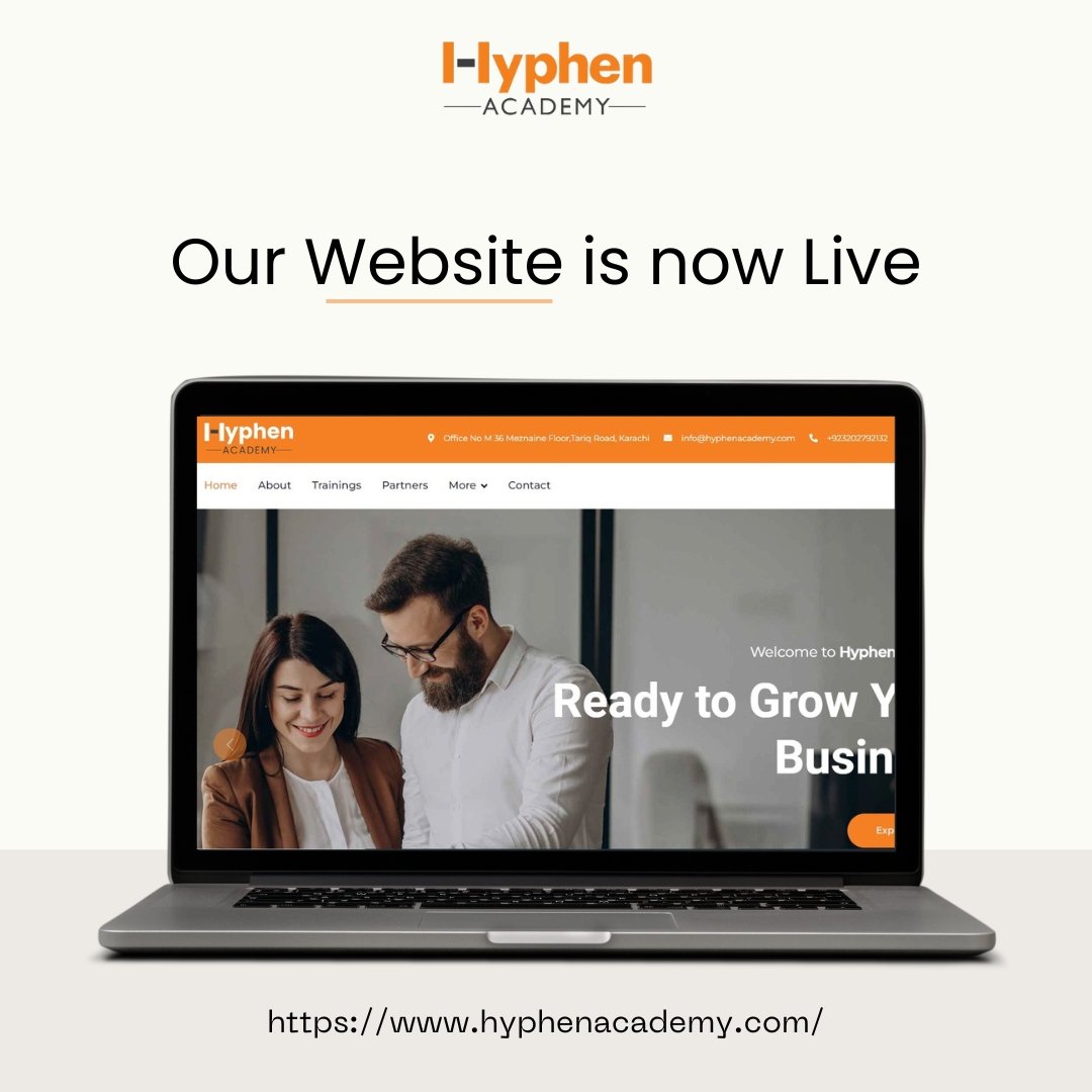 🌟 Exciting Announcement
𝐎𝐮𝐫 𝐖𝐞𝐛𝐬𝐢𝐭𝐞 𝐢𝐬 𝐧𝐨𝐰 𝐋𝐢𝐯𝐞
hyphenacademy.com

Join us to grow your business
𝗙𝗼𝗿 𝗠𝗼𝗿𝗲 𝗗𝗲𝘁𝗮𝗶𝗹𝘀:
Call / Whatsapp Us At : wa.me/923202792132

#hyphenacademy #teamhyphen #digitalmarketing #website #launch #courses2024