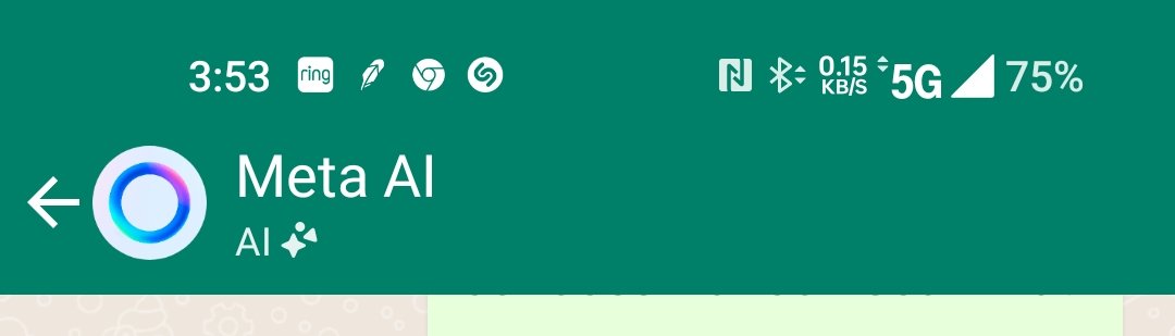 osvelg's tweet photo. @MARCIANOPHONE ya viste la IA en el WhatsApp? https://t.co/9aMZugJHWS