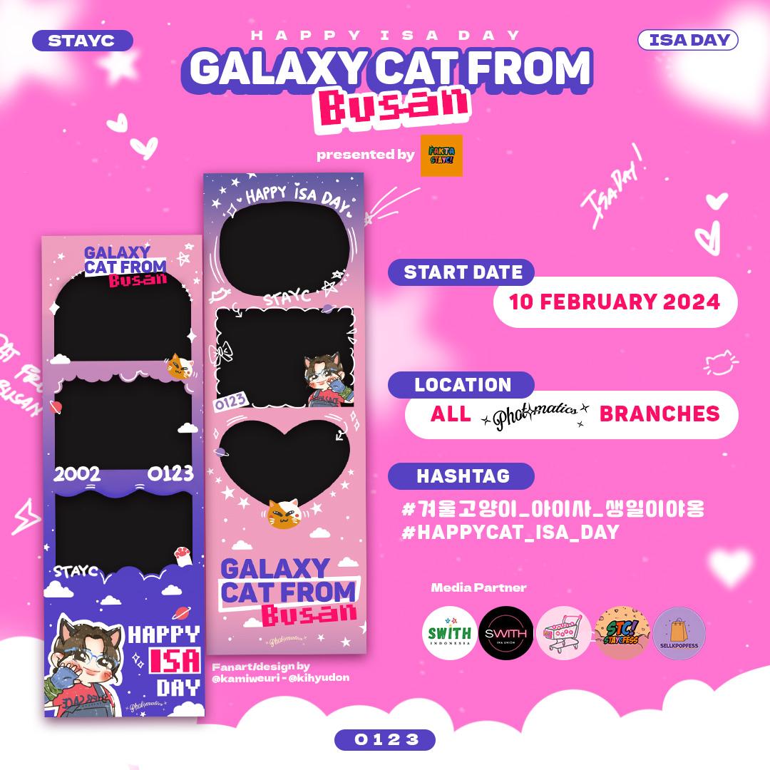 SWITH_Indonesia's tweet photo. 🫧⋆˖˚Happy ISA Day˚˖⋆🫧

💙🐱 ISA's BIRTHDAY Photobooth Event by fakta.stayc x @photomaticsid 🐱💙

🗓 : 10 Februari - selesai
📍 : Semua Cabang Photomatics

SWITH!🍭 Let's celebrate #HappyISADay together!

#HAPPYISADAY
#스테이씨 #아이사 https://t.co/1P8x2HZY45
