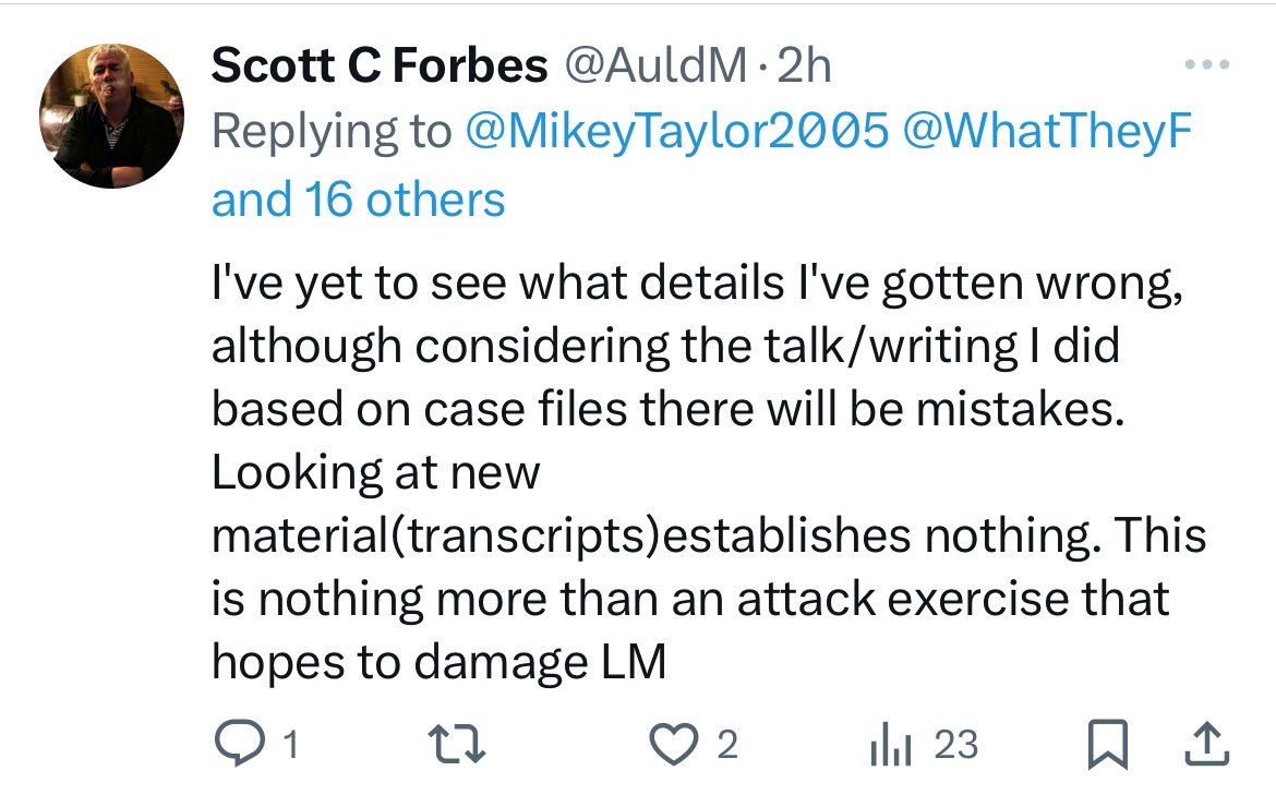 It establishes A Long Walk to Justice is more fiction than fact. Was this fiction a result of Mr Forbes imagination, as there is no cites, or was it fed to him from higher up the hierarchy?