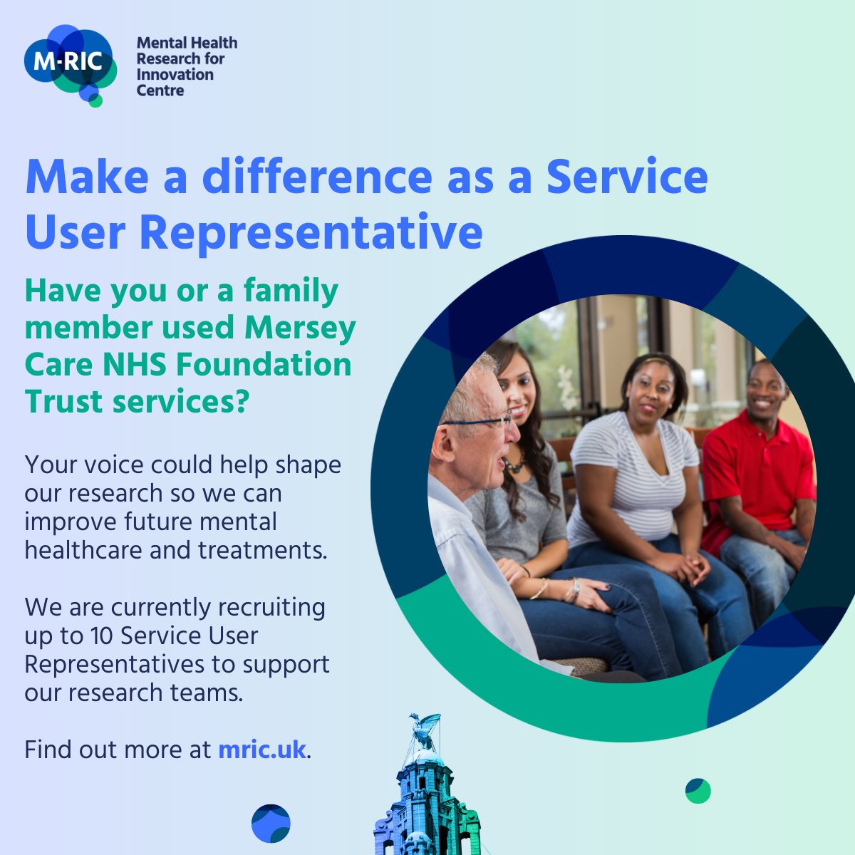 Mental Health Research for Innovation Centre (@mentalhealthric) on Twitter photo Don't miss your chance to apply to become an M-RIC Service User Representative so your experiences and insight can help shape future care and treatments. Apply before 5 Feb at bit.ly/Serviceuser_re…
<a href="/LifeRooms_MC/">The Life Rooms</a> <a href="/arc_nwc/">ARC North West Coast</a> <a href="/LivUniIPH/">Institute of Population Health</a> <a href="/NHSCandM/">NHS Cheshire and Merseyside</a> Don't miss your chance to apply to become an M-RIC Service User Representative so your experiences and insight can help shape future care and treatments. Apply before 5 Feb at bit.ly/Serviceuser_re…
<a href="/LifeRooms_MC/">The Life Rooms</a> <a href="/arc_nwc/">ARC North West Coast</a> <a href="/LivUniIPH/">Institute of Population Health</a> <a href="/NHSCandM/">NHS Cheshire and Merseyside</a>